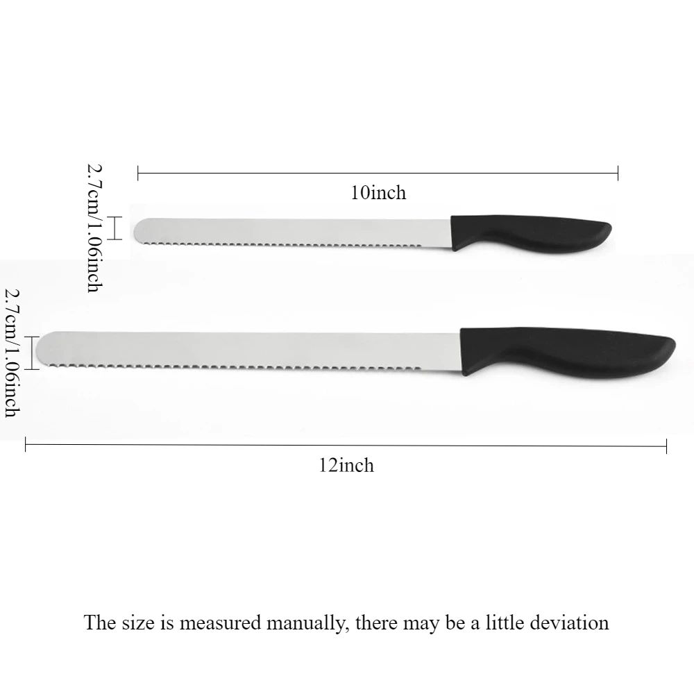 ProSlice 12 Serrated Bread Cake Cutter Knife Precision Stainless Steel Baguette Knife 1