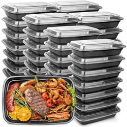 everyday 10-piece bpa-free stackable lunch box & cutlery set