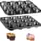 Square NonStick Cupcake Muffin Baking Pan HeavyDuty Carbon Steel Tray 6 Or 12Cup 0