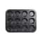 Square NonStick Cupcake Muffin Baking Pan HeavyDuty Carbon Steel Tray 6 Or 12Cup 8