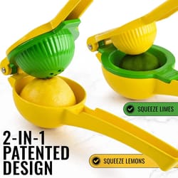 fresh-press portable citrus juicer – hand press orange & lemon squeezer