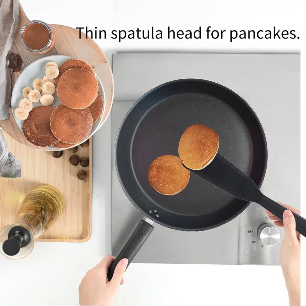 UltraFlex Silicone Omelette Crepe Spatula HeatSafe Nonstick Precision Cooking Tool 4