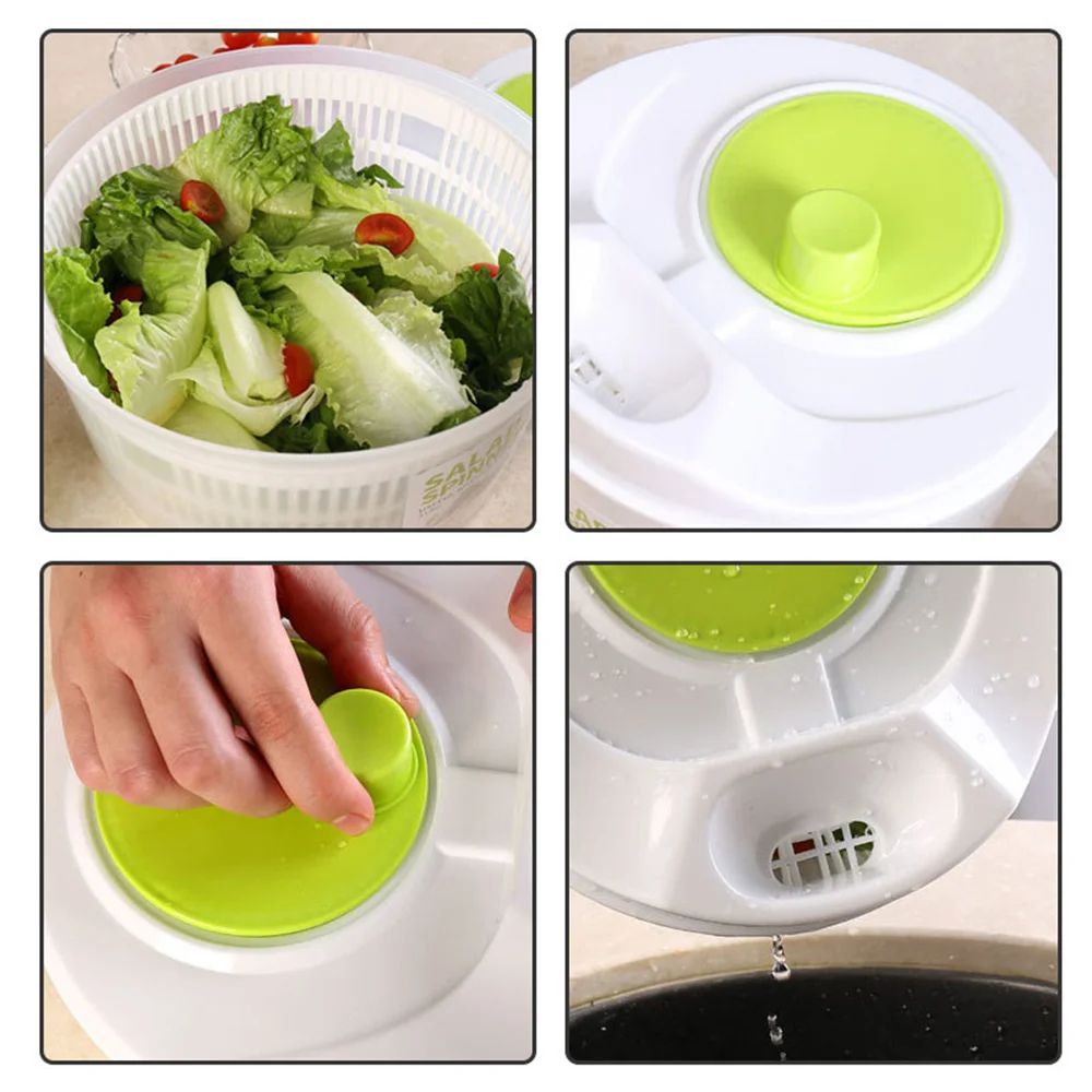 Premium Crisp Clean Salad Spinner Lettuce Greens Washer Dryer 4