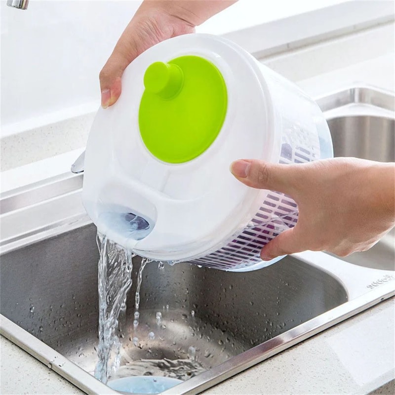 Premium Crisp Clean Salad Spinner Lettuce Greens Washer Dryer 5