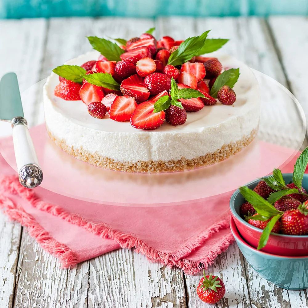 PrecisionStack Acrylic Cake Disc Set SmoothEdge Boards For Flawless Ganaching Layering 2