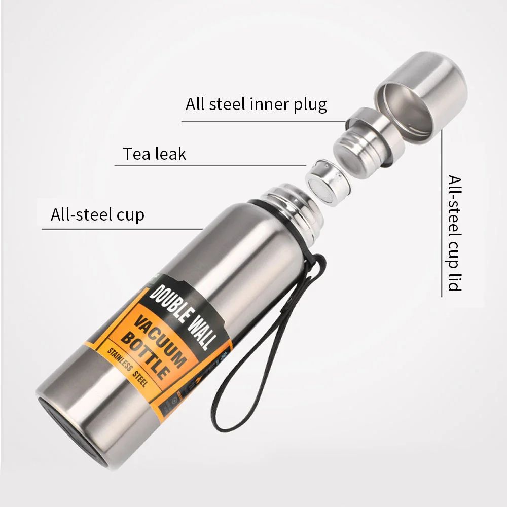 Premium Stainless Steel Insulated Thermos Bottle Large Capacity Hot Cold Flask 3
