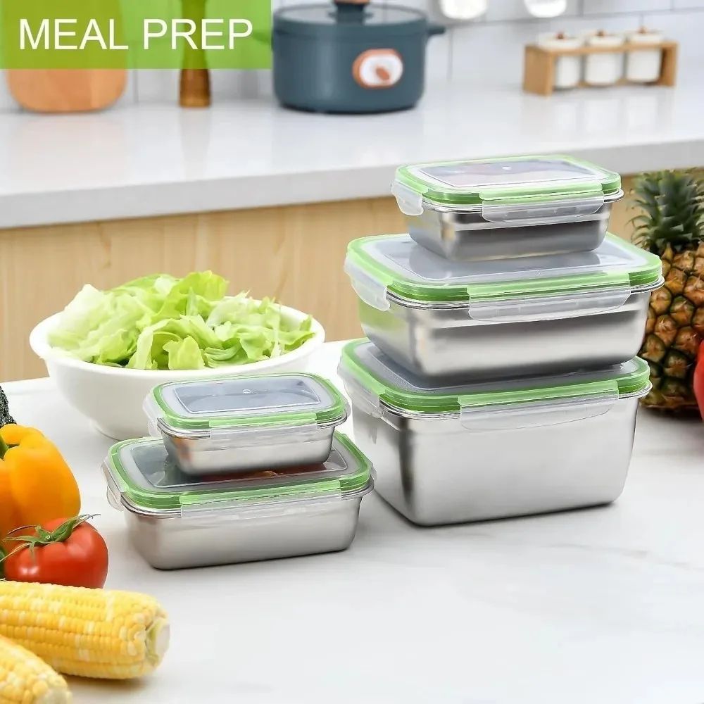 Premium Stainless Steel Bento Box Set LeakProof FoodGrade Storage For Home Work School 2
