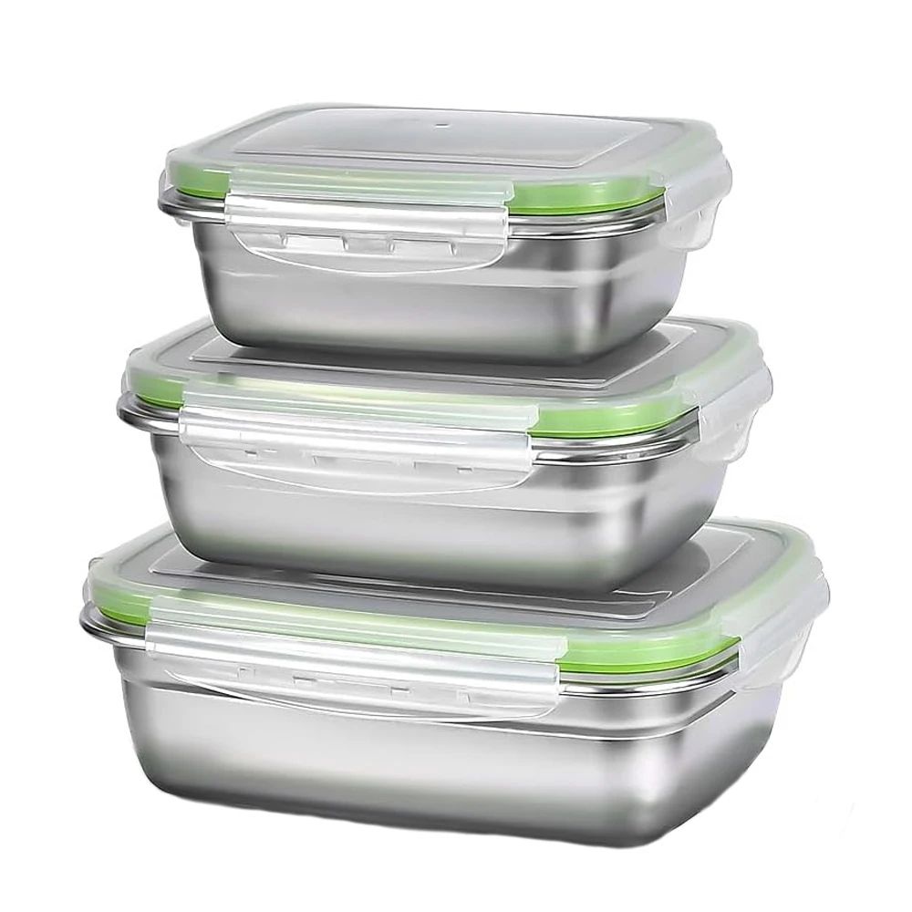 Premium Stainless Steel Bento Box Set LeakProof FoodGrade Storage For Home Work School 8