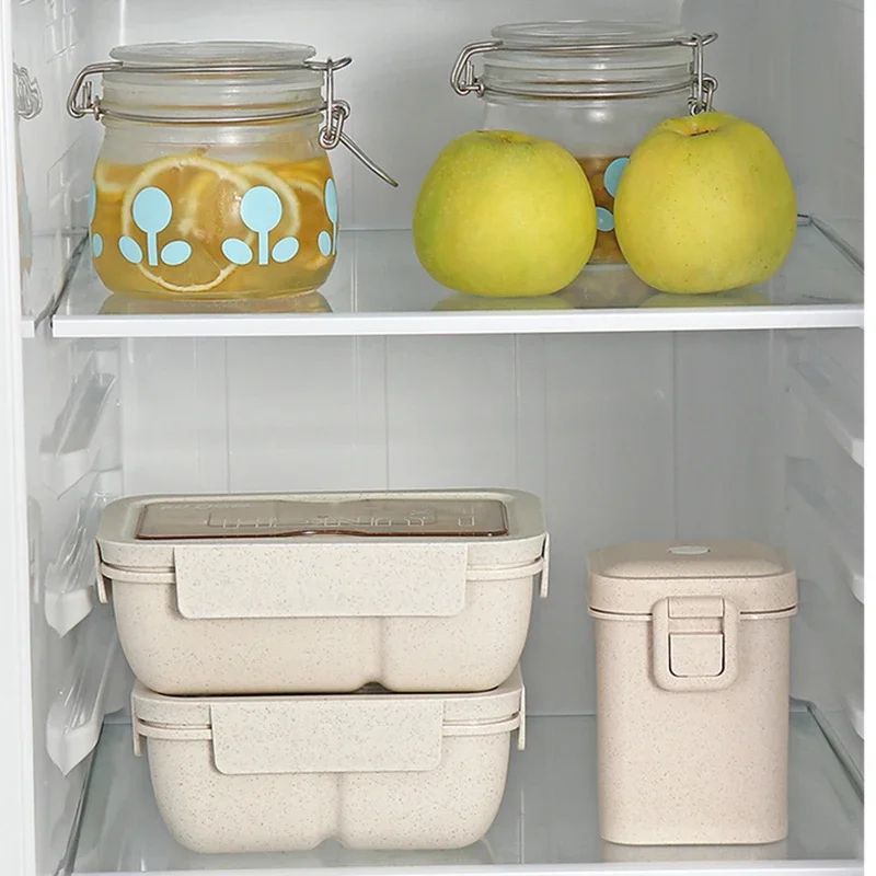 Wheat Straw Bento Lunch Box Eco Friendly Wheat Straw Lunch Box For Kids Adults BPA Free Bento Box 5