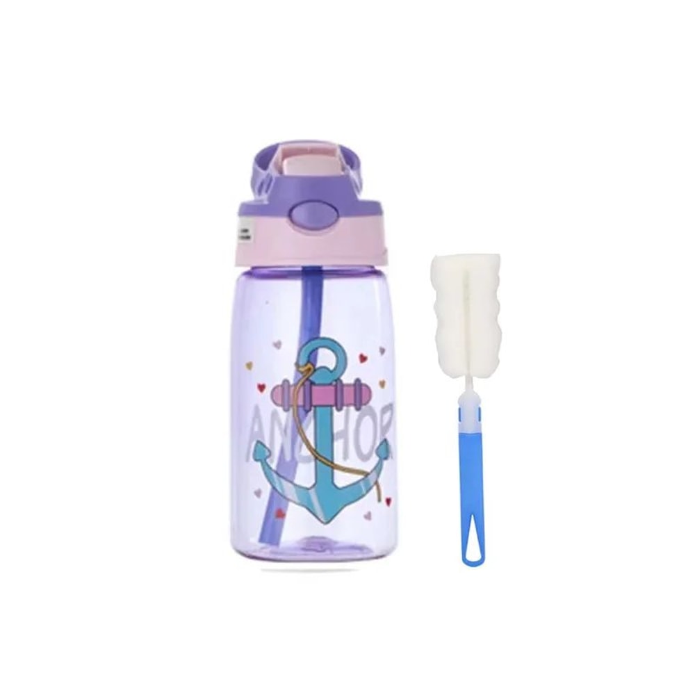 Premium Kids SpillProof Sippy Cup With Straw Lid 480 Ml Cartoon Drink Bottle For Toddlers 12