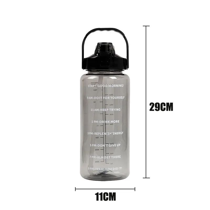 HydraMax 2L Portable Straw Sports Water Bottle 1