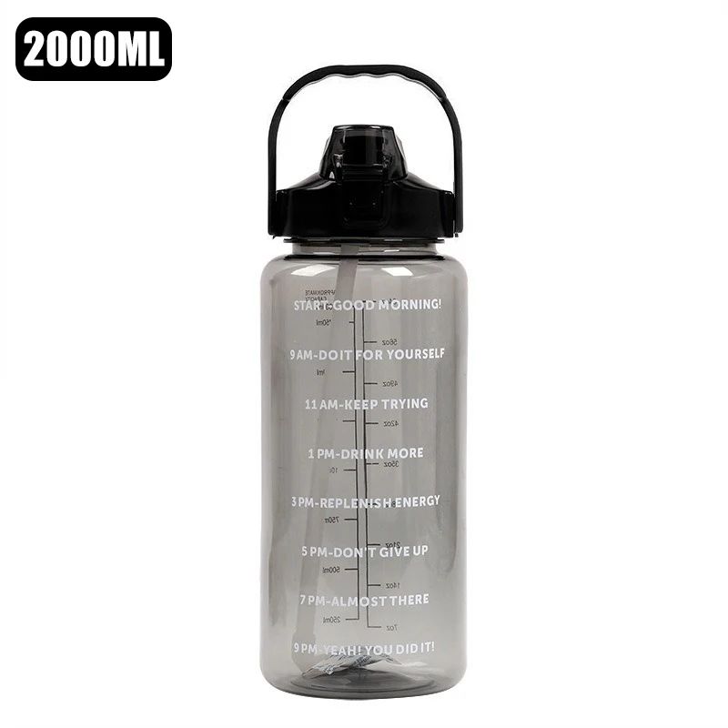 HydraMax 2L Portable Straw Sports Water Bottle 7