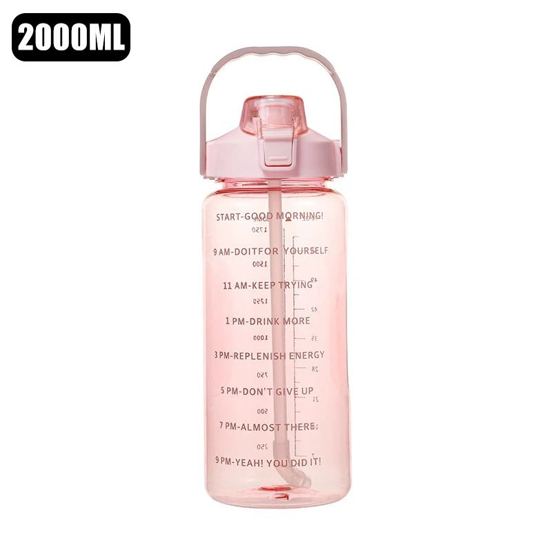 HydraMax 2L Portable Straw Sports Water Bottle 6
