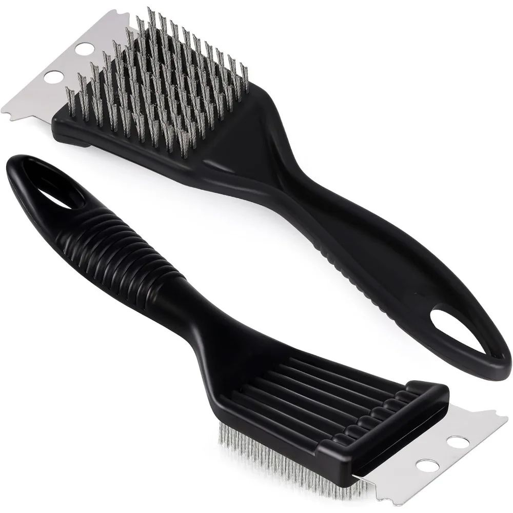 HeavyDuty Stainless Steel 8 Grill Brush Cleaner BBQ Grill Brush For Tough Grease 0