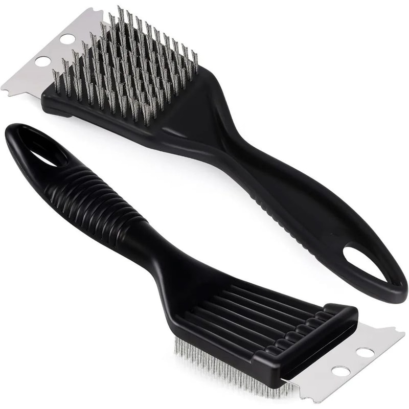 HeavyDuty Stainless Steel 8 Grill Brush Cleaner BBQ Grill Brush For Tough Grease 0