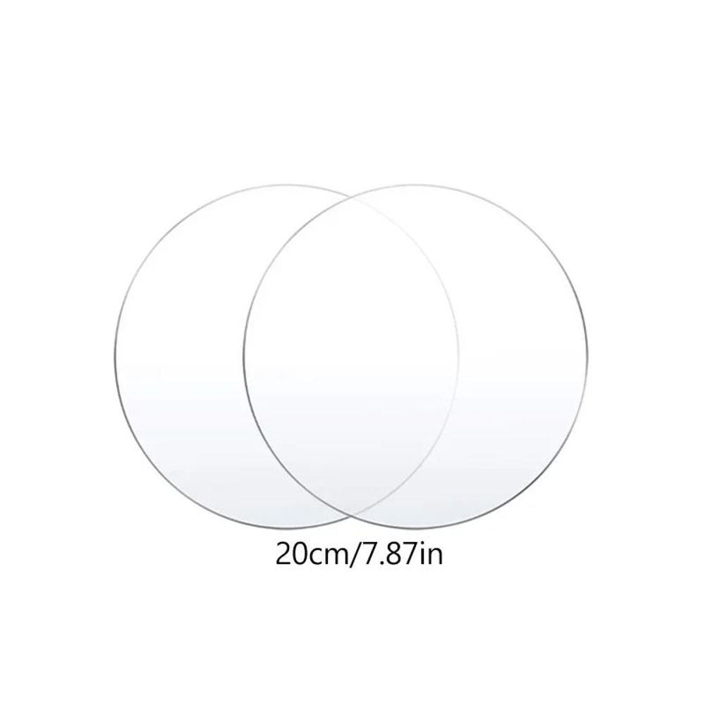 Premium Reusable Acrylic Cake Disc Base Plate Clear Round Cake Decorating Board 2Pack 9