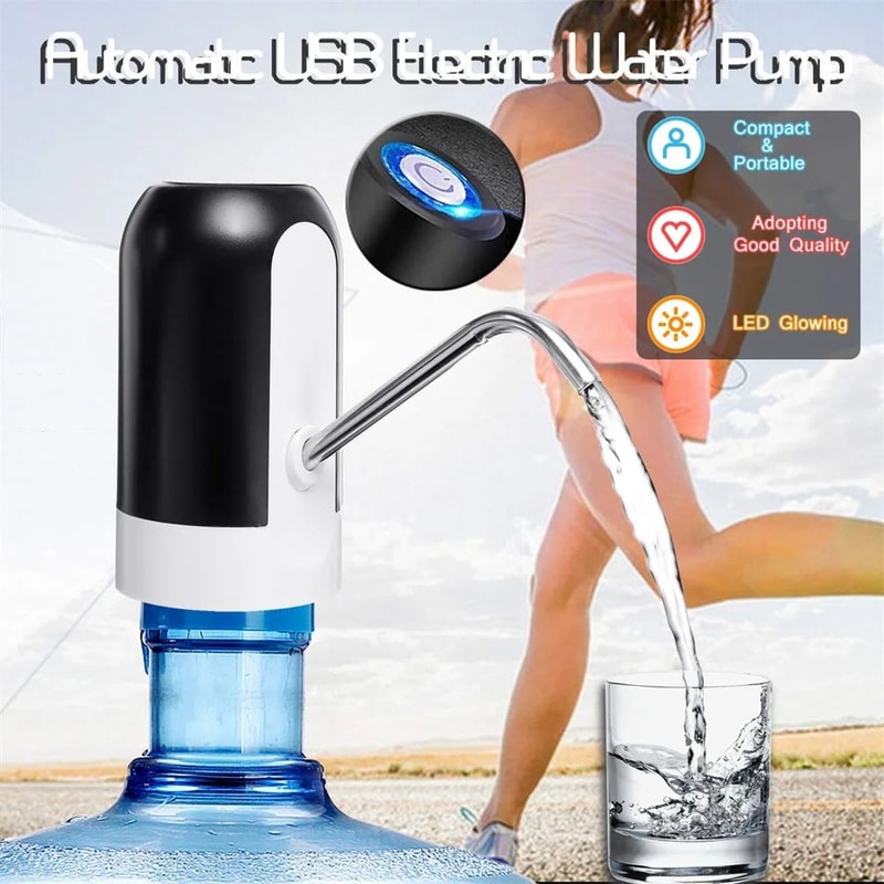 Premium USBRechargeable Portable Water Dispenser Pump For 5 Gallon Bottles Quick Easy Electric Wa 5