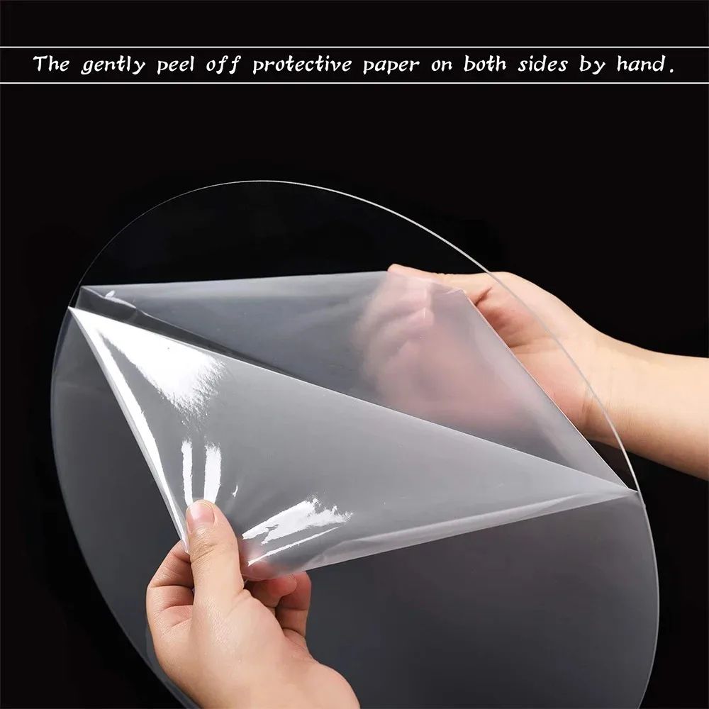 Premium Clear Acrylic Cake Boards Set Reusable Round Cake Display Boards For Baking Decorating De 1