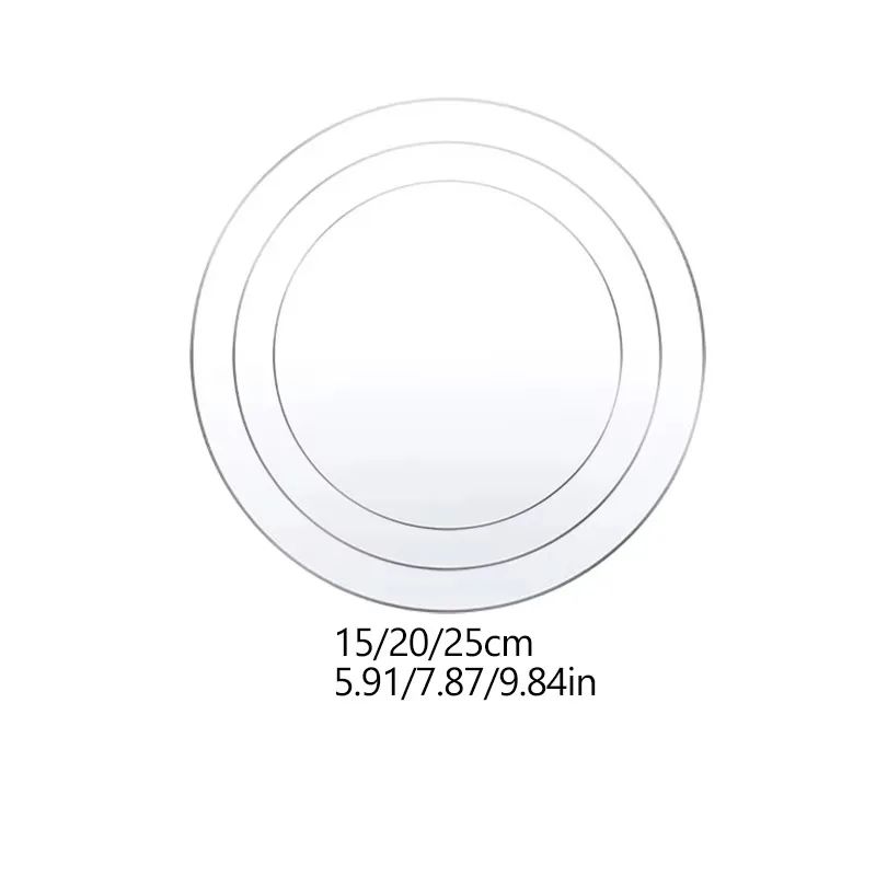 Premium Clear Acrylic Cake Boards Set Reusable Round Cake Display Boards For Baking Decorating De 10