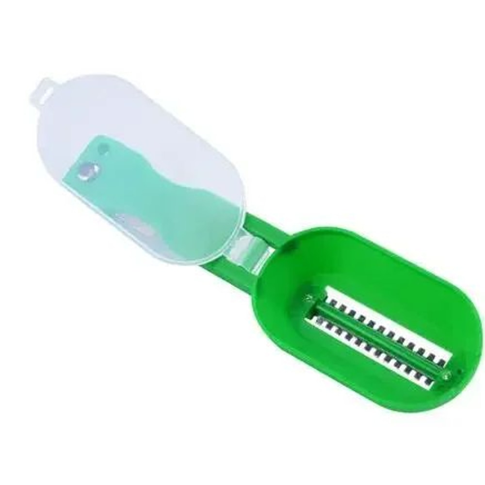 AllinOne Fish Kitchen Prep Tool Premium Fish Scale Remover And Vegetable Peeler Set 8