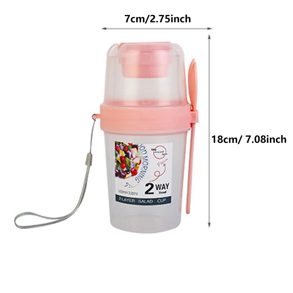Portable Meal Prep Breakfast On The Go Cups LeakResistant Yogurt Cereal Salad Parfait Containers 1