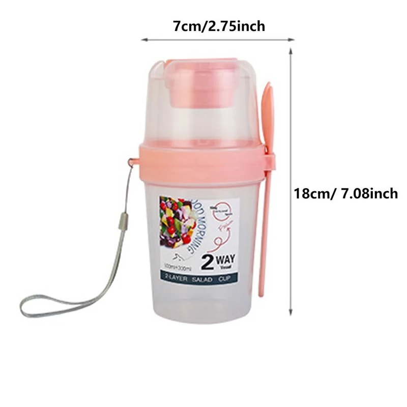 Portable Meal Prep Breakfast On The Go Cups LeakResistant Yogurt Cereal Salad Parfait Containers 1