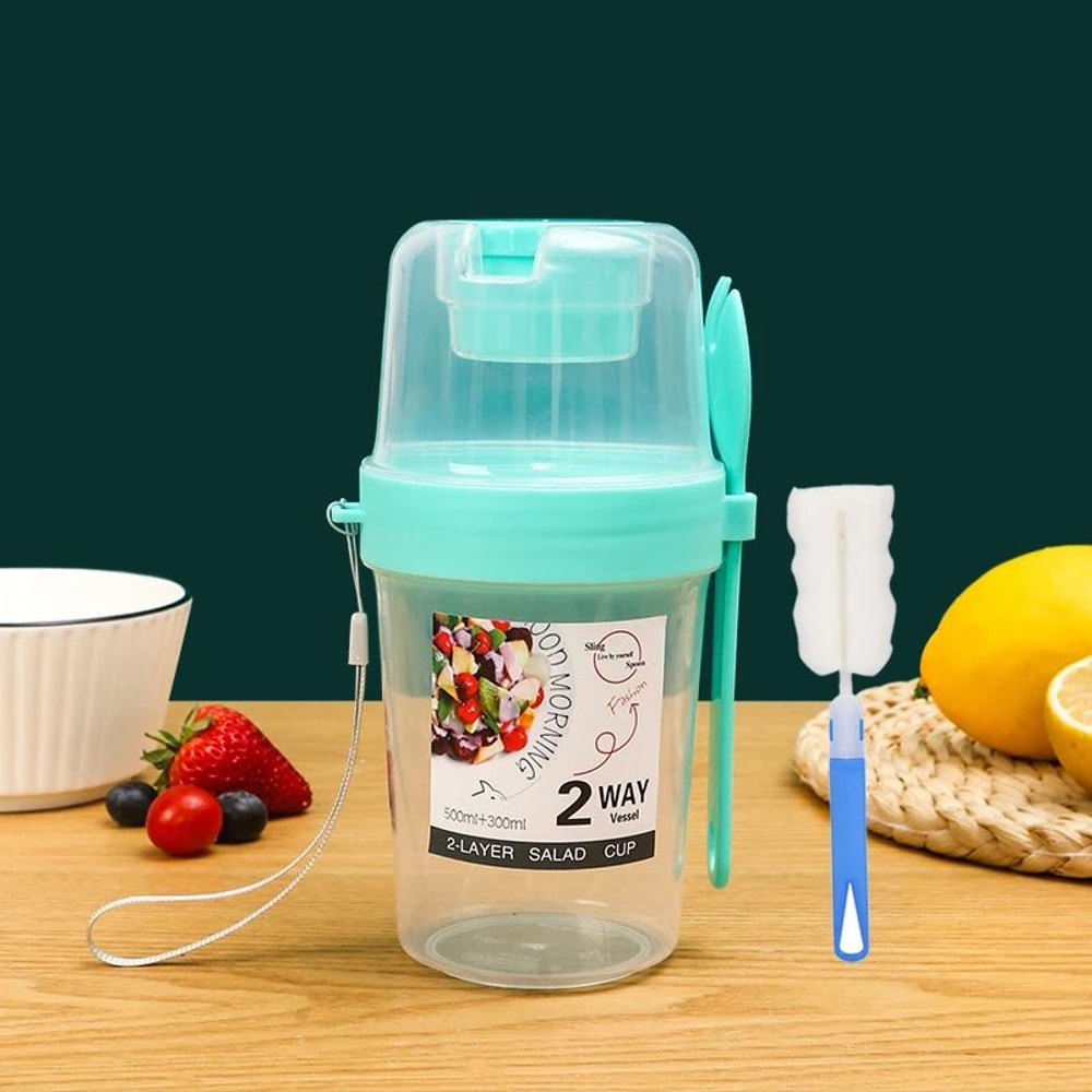 Portable Meal Prep Breakfast On The Go Cups LeakResistant Yogurt Cereal Salad Parfait Containers 10