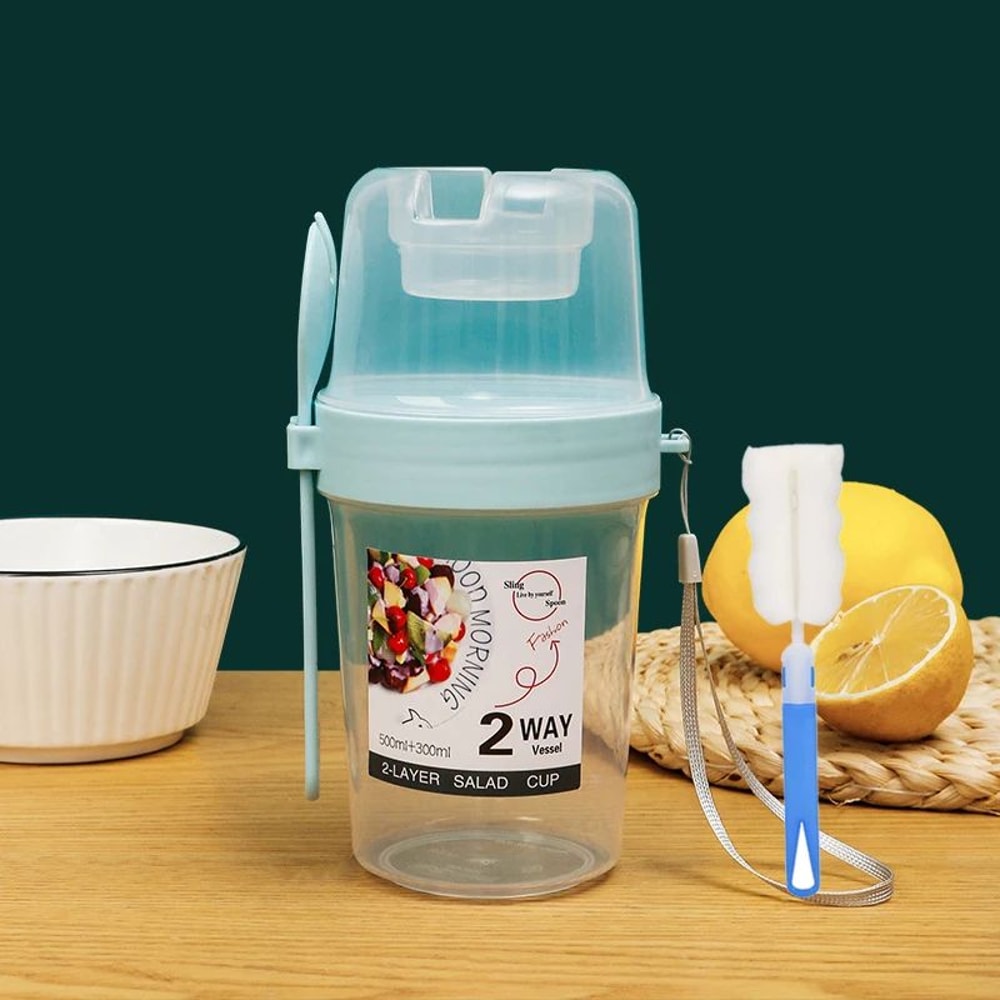 Portable Meal Prep Breakfast On The Go Cups LeakResistant Yogurt Cereal Salad Parfait Containers 11