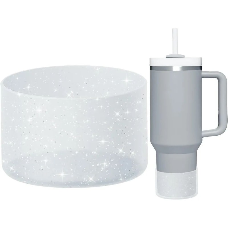 Protective Bling Silicone Tumbler Boot Sleeve Fits 2040oz Bling Tumbler Sleeve Hydro Flask Bottle 0
