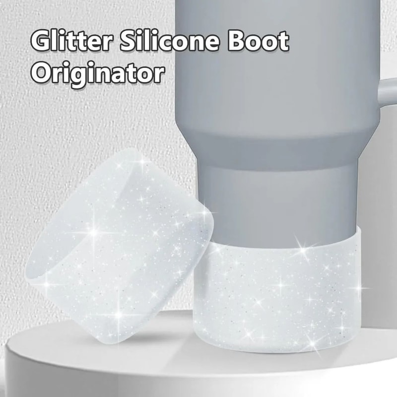 Protective Bling Silicone Tumbler Boot Sleeve Fits 2040oz Bling Tumbler Sleeve Hydro Flask Bottle 1