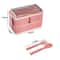 Premium DoubleLayer Portable Lunch Box Bento Set With Fork Spoon MicrowaveReady Kids Family Food 8