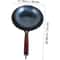 HeritagePro Traditional Cast Iron Wok Premium Iron Cookware With Wood Handle 12 In 1