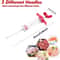 Premium Stainless Steel BBQ Meat Injector BBQ Marinade Syringe Kit 3Needle Flavor Infusion Tool 4