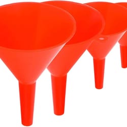 all-in-one kitchen & home kitchen funnel set – 4 sizes plastic funnels for liquid transfer funnels
