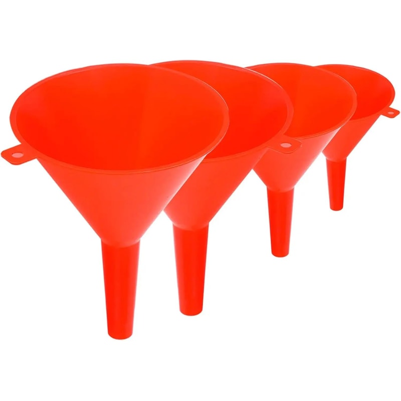 AllinOne Kitchen Home Kitchen Funnel Set 4 Sizes Plastic Funnels For Liquid Transfer Funnels 0