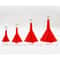 AllinOne Kitchen Home Kitchen Funnel Set 4 Sizes Plastic Funnels For Liquid Transfer Funnels 5
