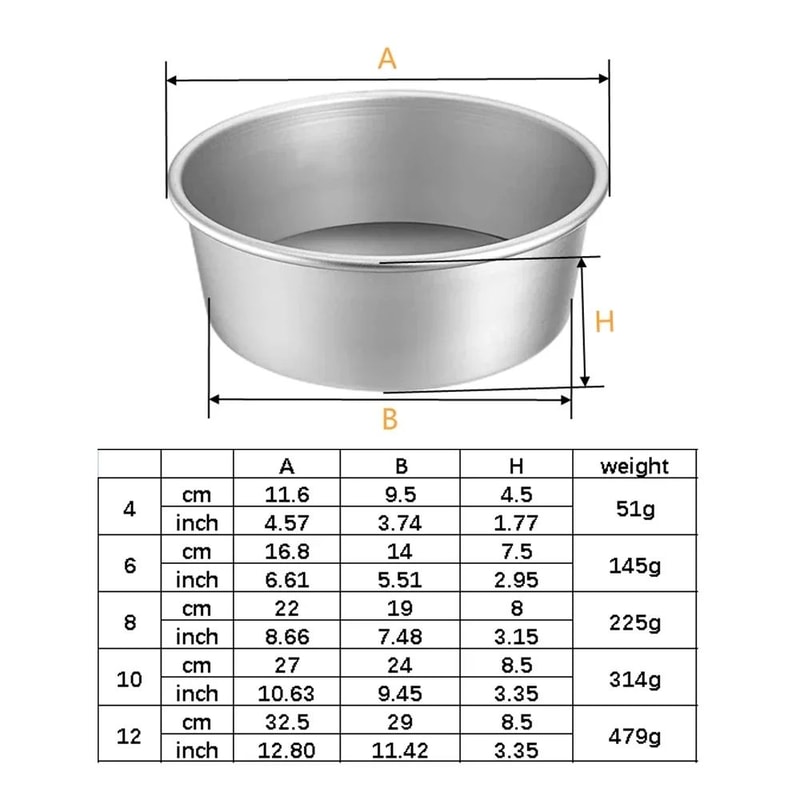 Premium MultiSize Tiered Cake Pans Set With Removable Bottom Cake Pans Aluminum Alloy Bakeware For 5