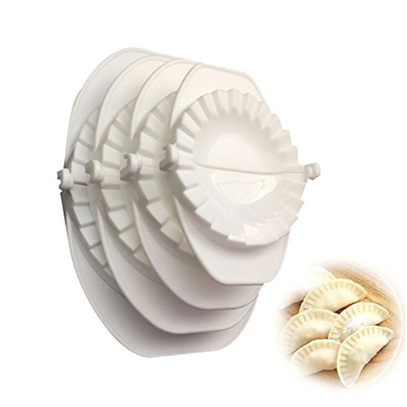EasyPress MultiSize Ravioli Dumpling Maker Set QuickRelease Dough Press For Perfect Pastries 0