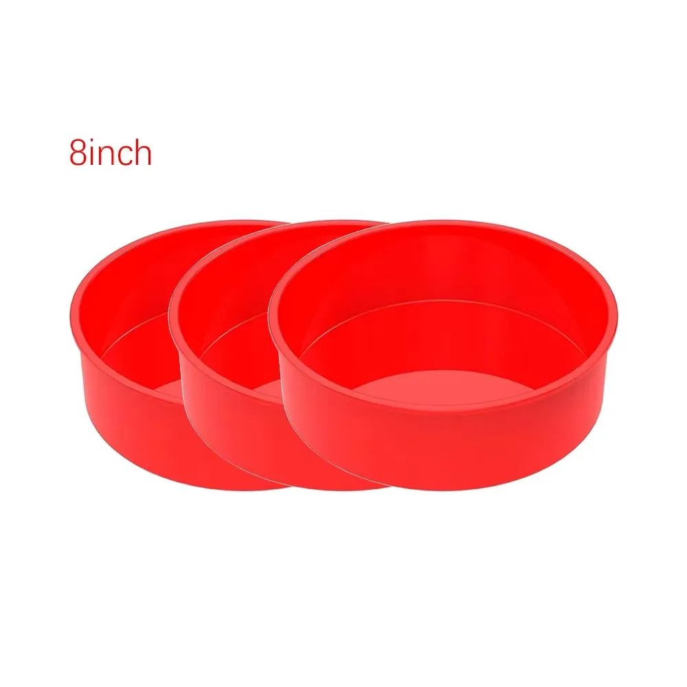 Premium Round Silicone Cake Mold Set Nonstick Reusable Baking Pans For Perfect Cakes Every Time 16