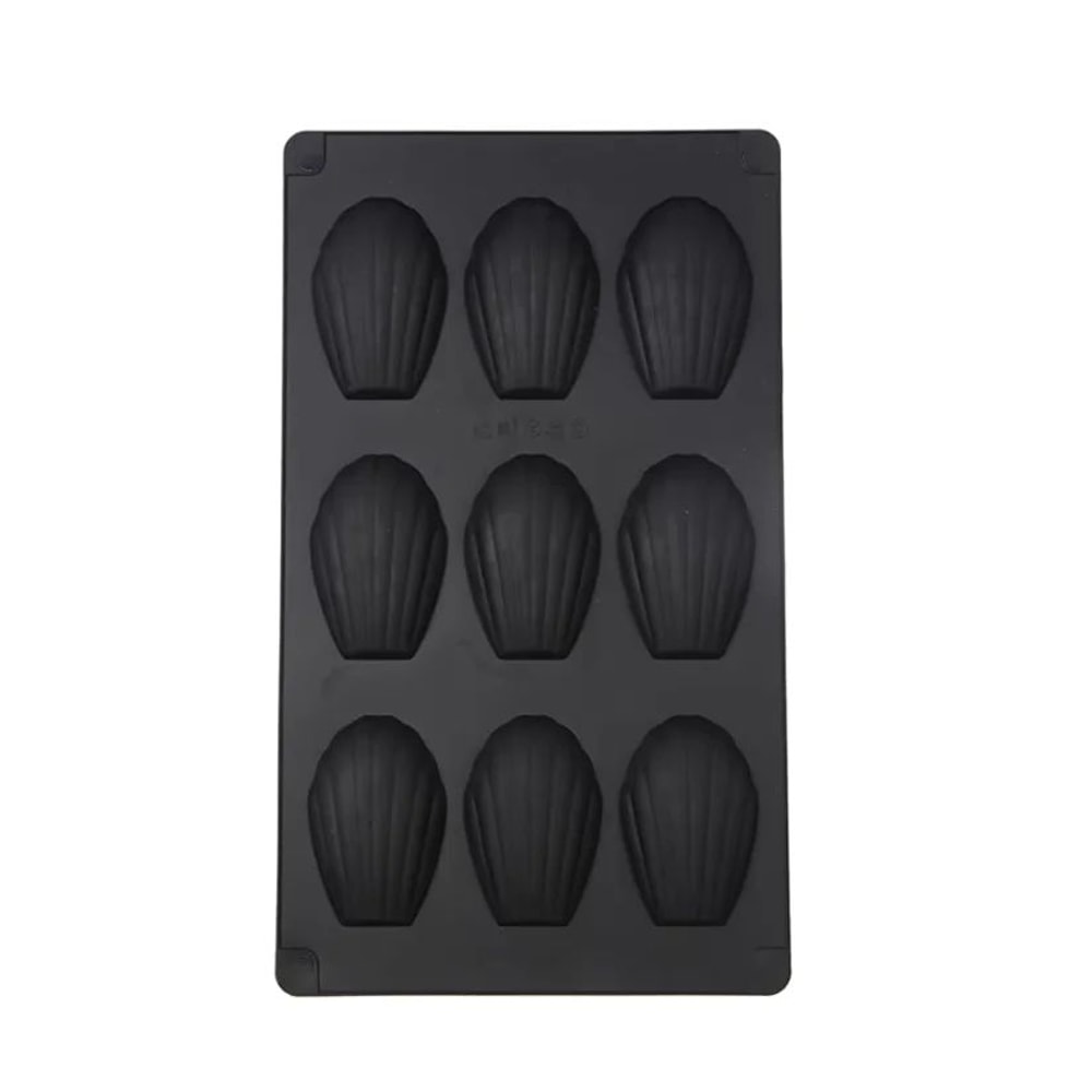 Premium Silicone Madeleine Mold Pan 9Cavity NonStick Baking Tray 6