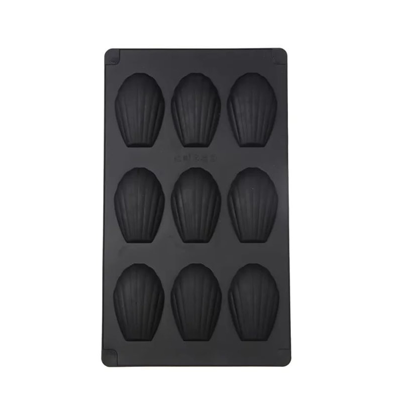 Premium Silicone Madeleine Mold Pan 9Cavity NonStick Baking Tray 6