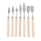 Precision Mini Palette Sculpting Knife Set For Cake Decorating And Creative Art 6
