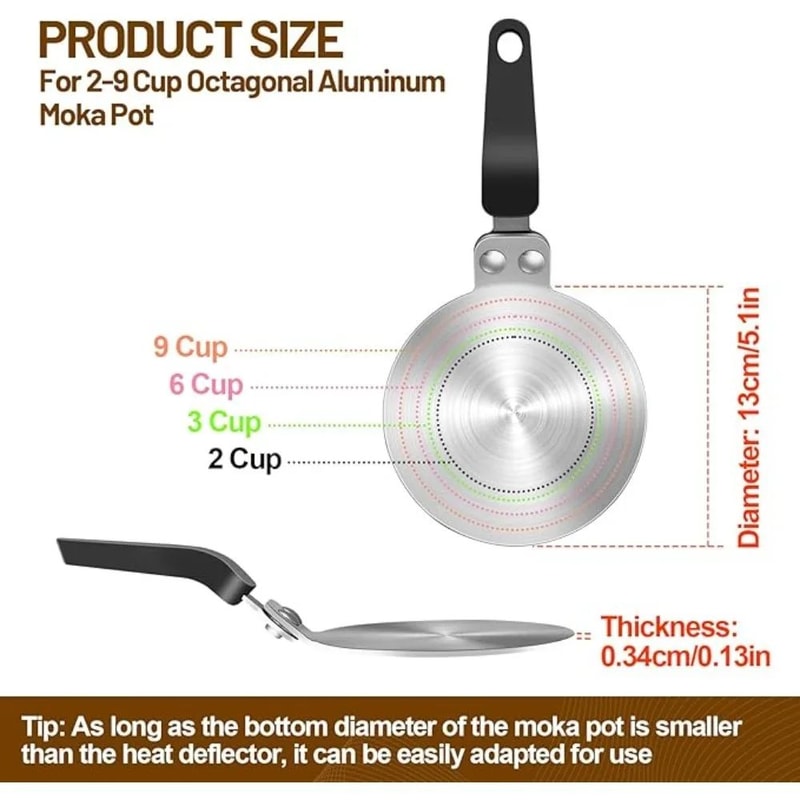 Universal Heat Diffuser Induction Cooktop Adapter Plate For Gas Electric Stoves 1