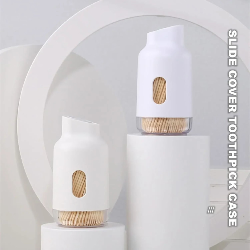 Elegant Portable Toothpick Storage Large Capacity Toothpick Dispenser Box 1