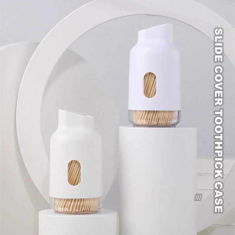 Elegant Portable Toothpick Storage Large Capacity Toothpick Dispenser Box 1