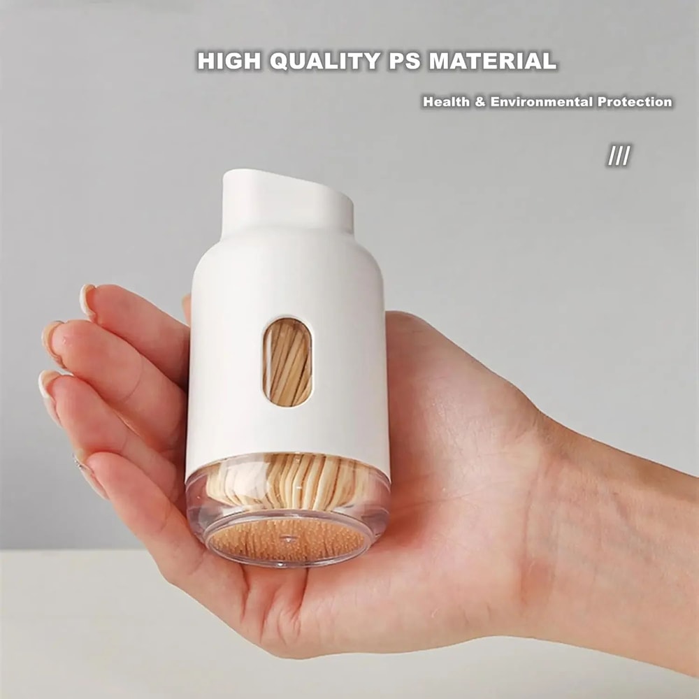 Elegant Portable Toothpick Storage Large Capacity Toothpick Dispenser Box 3