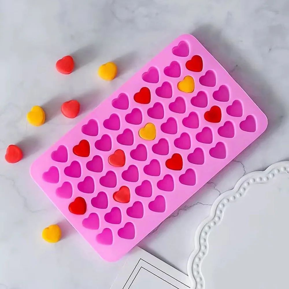 Premium 7Piece Silicone Candy Molds Gummy Molds Set With Droppers Reusable FoodGrade Baking Trays 3