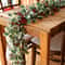 Premium Christmas Red Berry Holly Garland Lifelike Holiday Decor For Mantels Tables Doorways 2