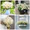 SpringGlow Premium Daisy Flower Bouquet 120Head Artificial Floral Arrangement For Home Wedding Pa 0