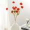 Elegant Faux Pompon Mum Stems Realistic Autumn Chrysanthemum Ball Flowers For Bouquets Home Decor 4